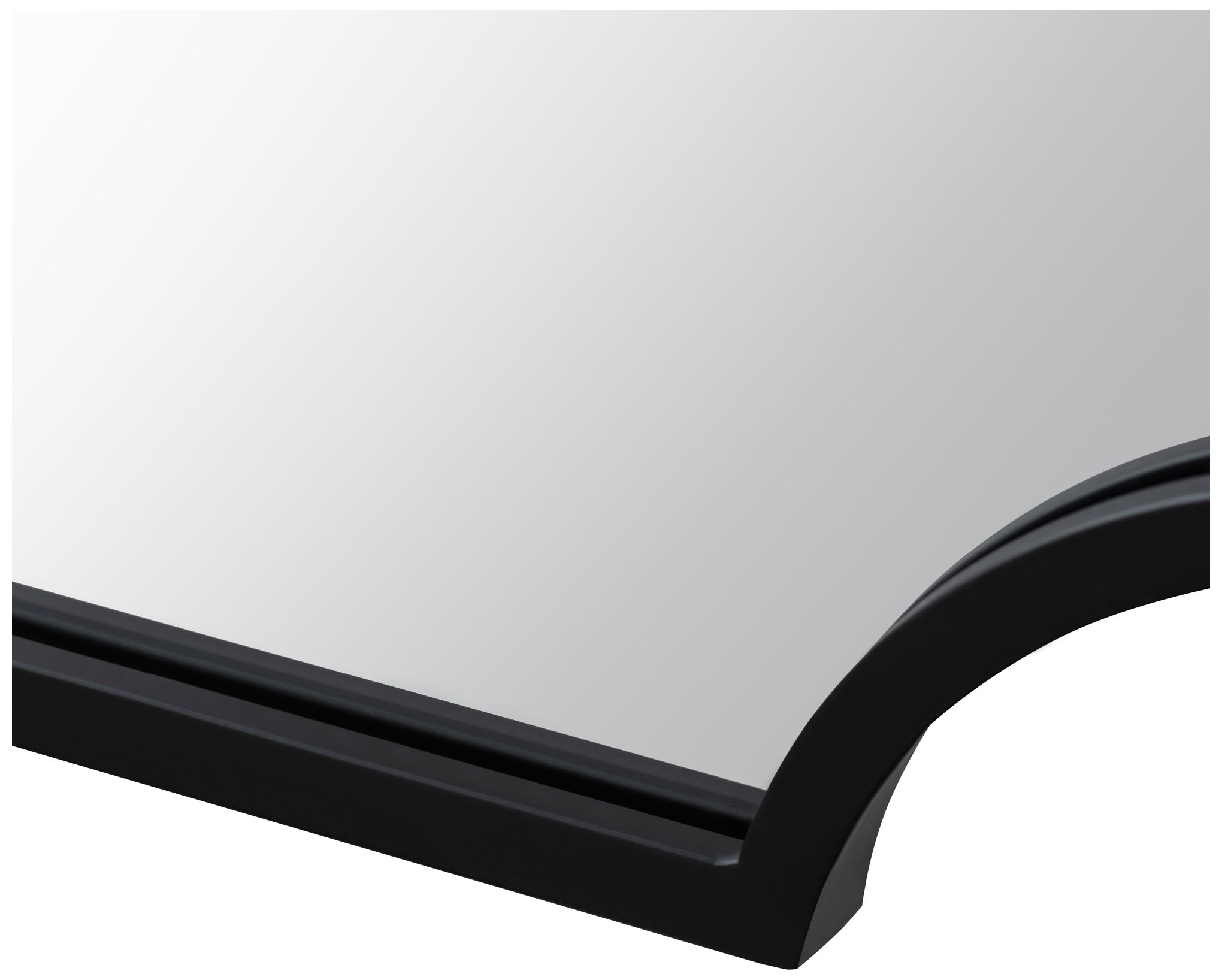 Image 2 Albany II Metal Wall Mirror - Black more views