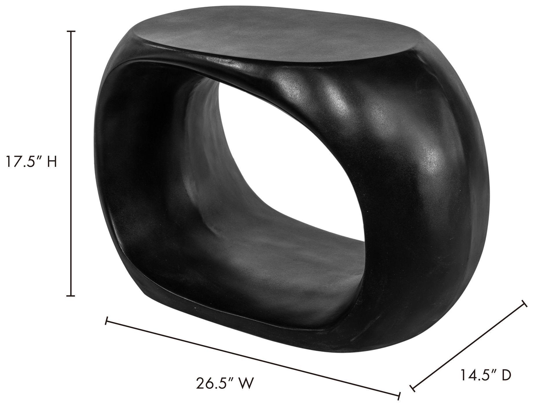 Image 5 Albers Outdoor Stool Black more views