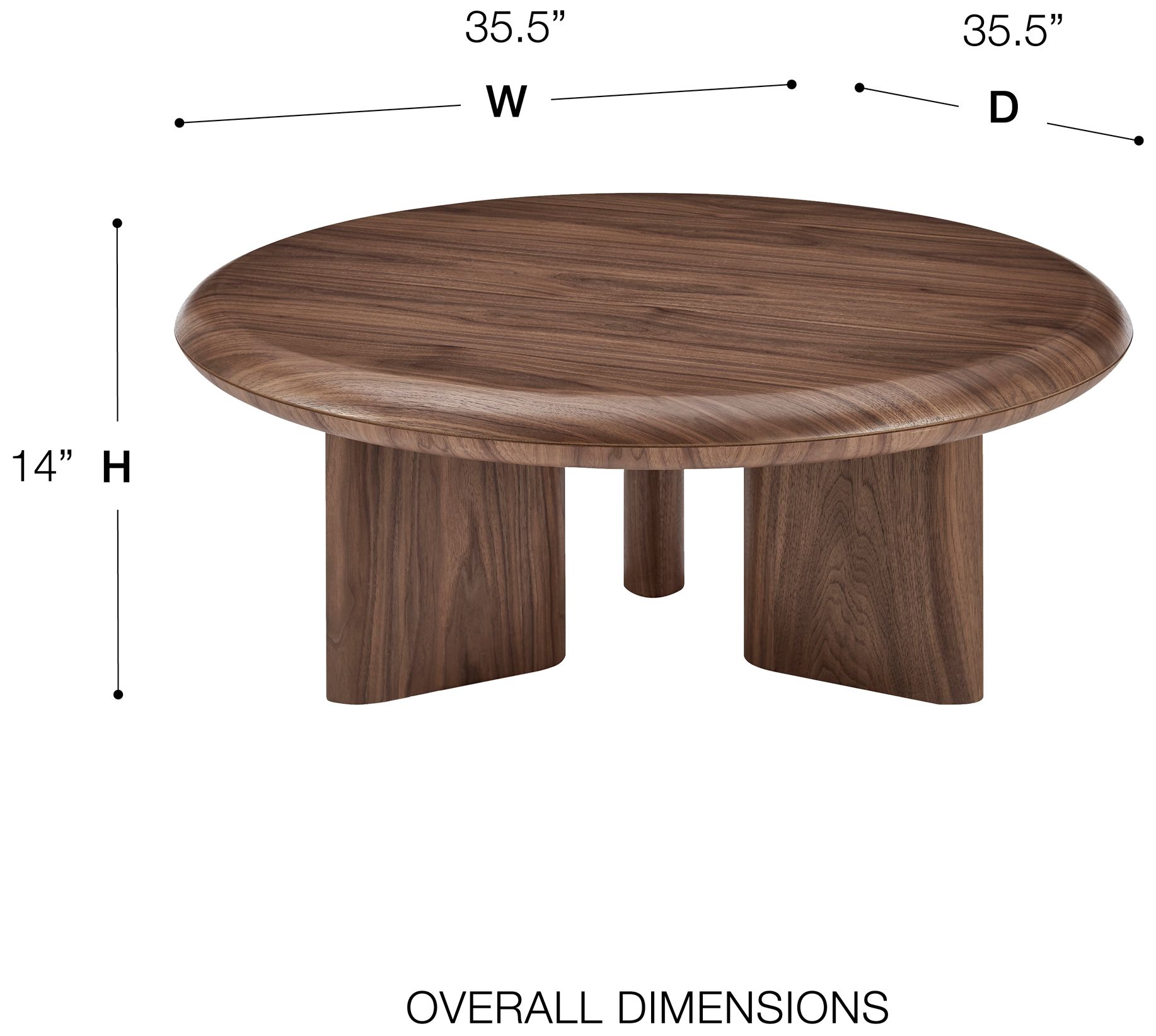 Image 6 Albert 35" Round Coffee Table more views