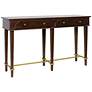 1_Albert 56" Wide Dark Caramel 2-Drawer Console Table