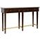 Albert 56" Wide Dark Caramel 2-Drawer Console Table