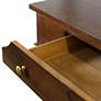 3_Albert 56" Wide Dark Caramel 2-Drawer Console Table more views