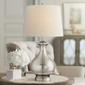 Image1 of Albert Mercury Glass Gourd Table Lamp