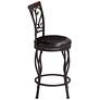 Alberta 24" High Traditional Style Swivel Counter Stools Set of 2
