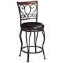 Alberta 24" High Traditional Style Swivel Counter Stools Set of 2