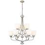 4_Alberta 32" Wide Brushed Nickel 9-Light Chandelier more views
