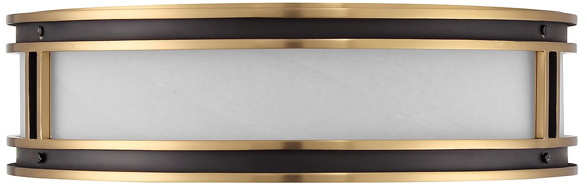 Alberti 4-Light Ceiling Light in Matte Black with Warm Brass Accents ...