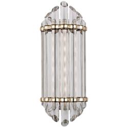 Albion 6 1/2&quot; Wide 8-Light Aged Brass LED Wall Sconce