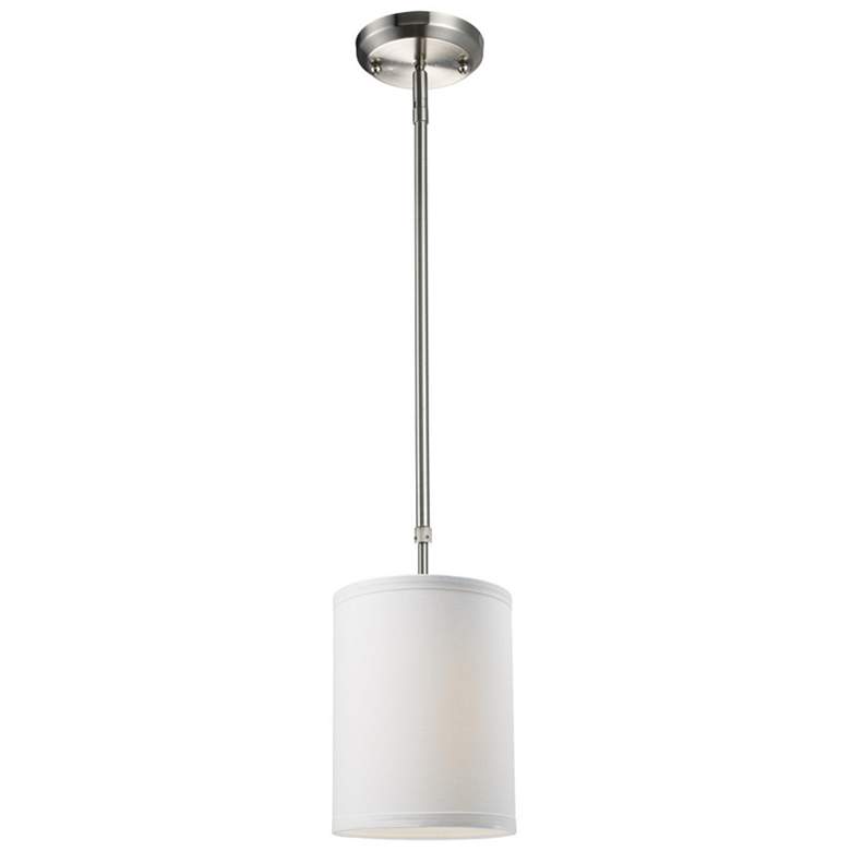 Image 1 Albion by Z-Lite Brushed Nickel 1 Light Mini Pendant