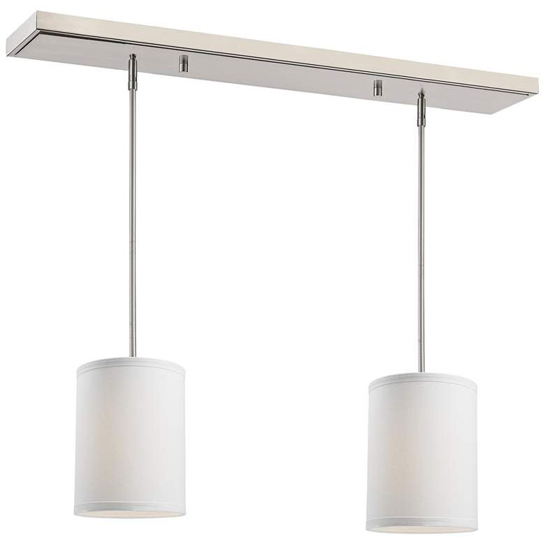 Image 1 Albion by Z-Lite Brushed Nickel 2 Light Island Pendant