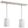 Albion by Z-Lite Brushed Nickel 2 Light Island Pendant