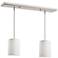 Albion by Z-Lite Brushed Nickel 2 Light Island Pendant
