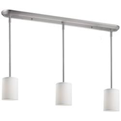 Albion by Z-Lite Brushed Nickel 3 Light Island Pendant
