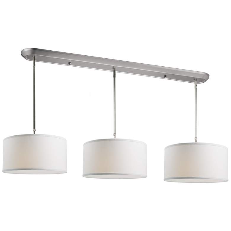 Image 1 Albion by Z-Lite Brushed Nickel 9 Light Island Pendant