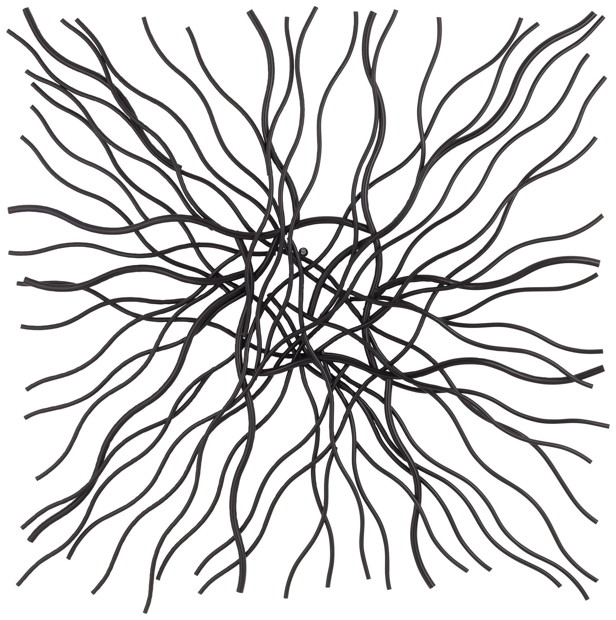 Albright 39 3/4" x 40" Modern Metal Black Wall Art 235H1 Lamps Plus