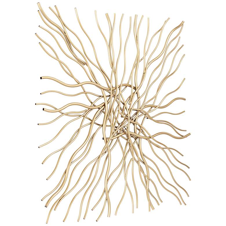 Image 4 Albright 39 3/4 inch x 40 inch Modern Metal Gold Wall Art more views