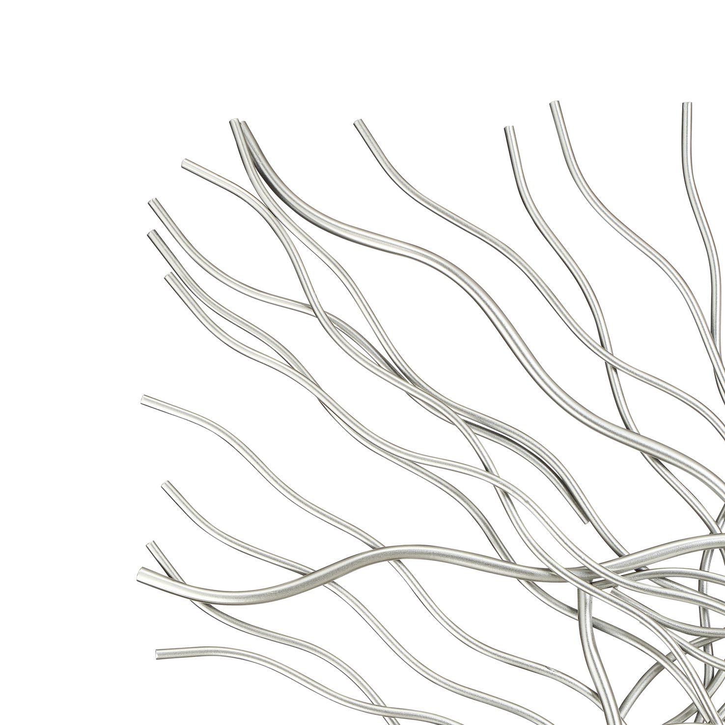 Albright 39 3/4" x 40" Silver Metal Wall Art 58P27 Lamps Plus