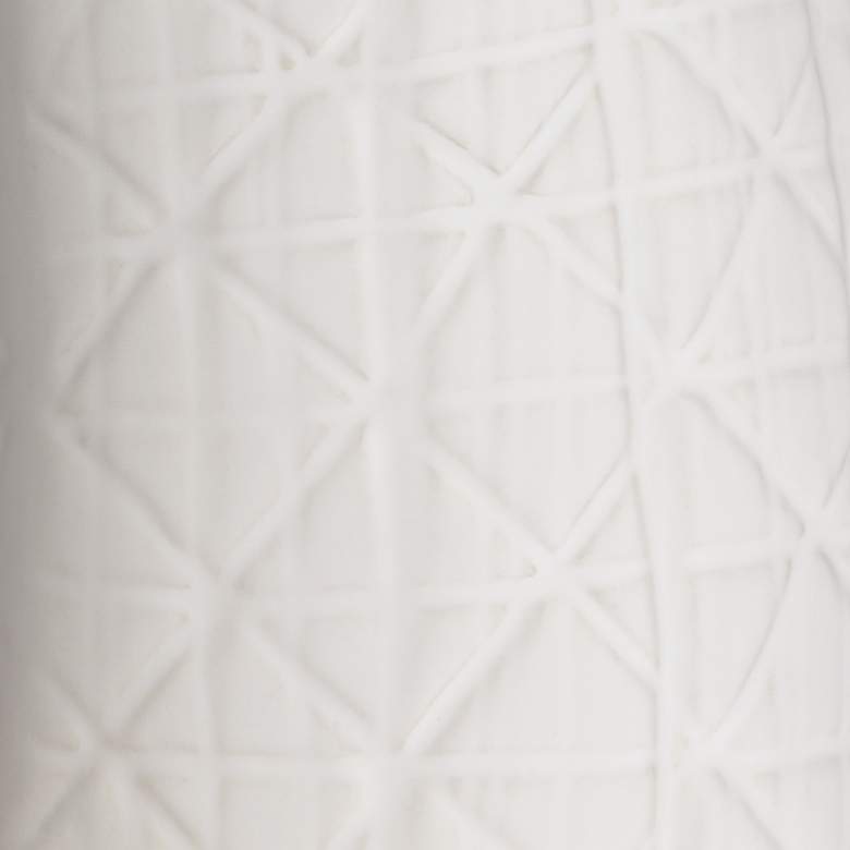 Image 5 Albuquerque Matte White 9 3/4 inch High U-Shaped Decorative Vase more views