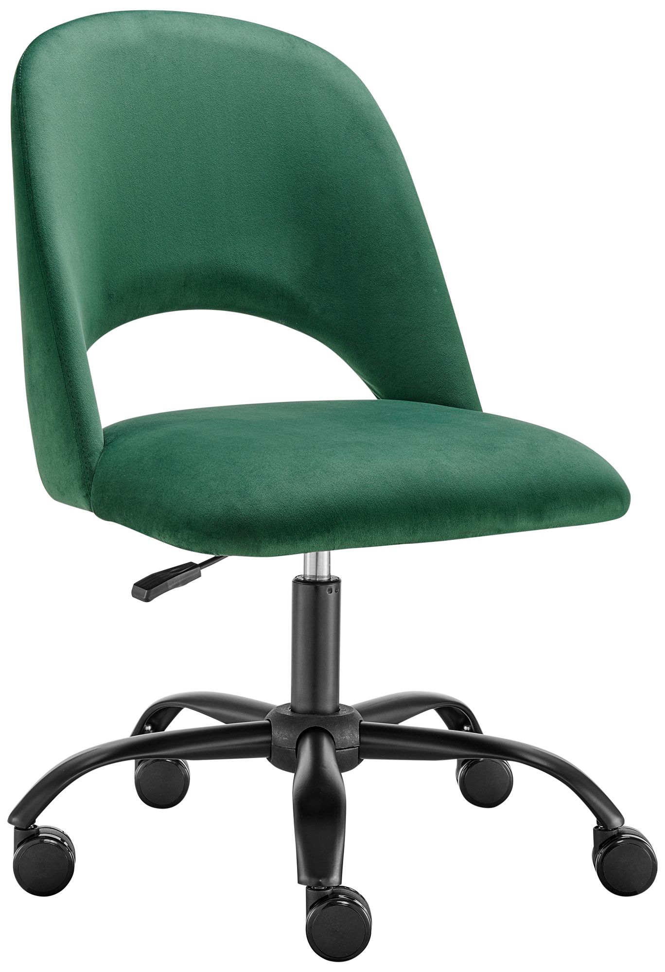 Office chair green cheap velvet