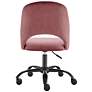 Alby Rose Velvet Adjustable Swivel Office Chair