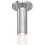ALC 2"W Polished Chrome and Etched Glass LED Ceiling Light