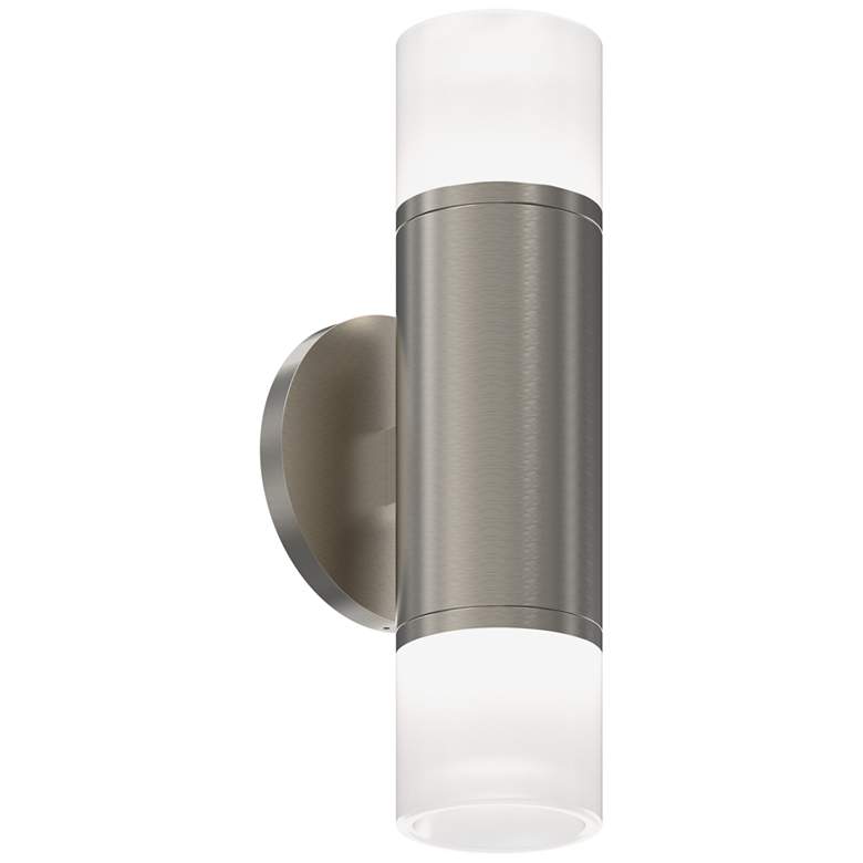 Image 1 ALC™ 10 3/4"H Satin Nickel Two-Sided LED Wall Sconce