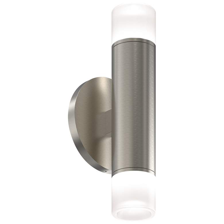 Image 1 ALC&trade; 8 1/2 inchH Satin Nickel Two-Sided LED Wall Sconce