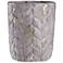 Alcamn Grey - Leaf Textured Artative Eco Paper Pot