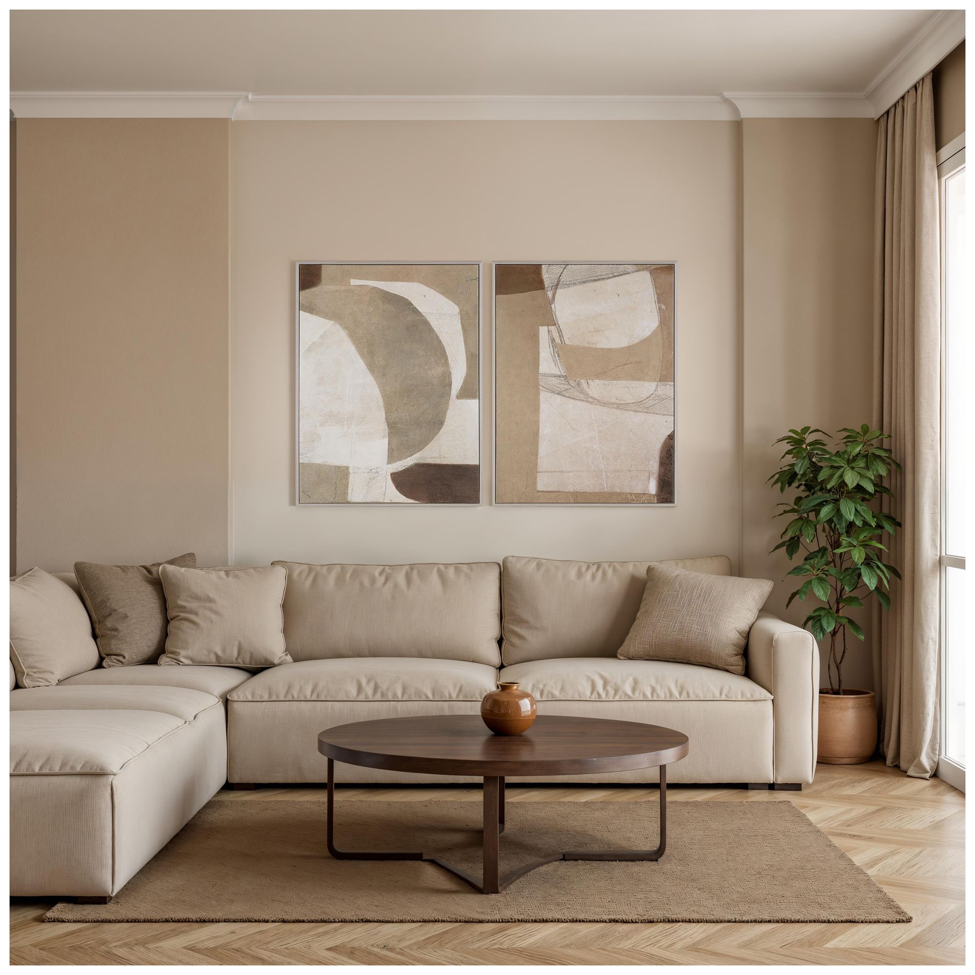 Image 4 Alcea 40" H x 30" W Canvas Art, (2 Piece Set) more views