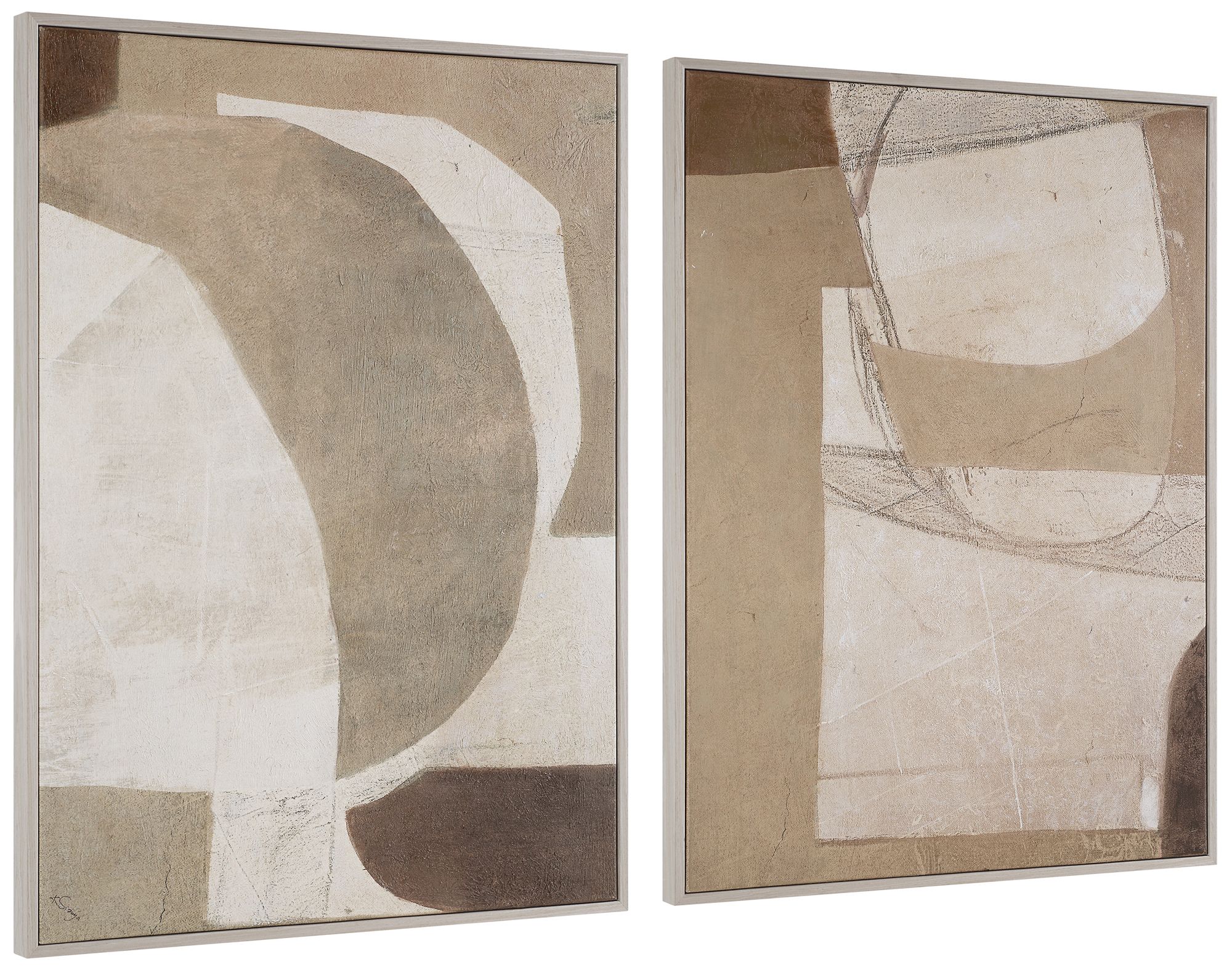 Image 7 Alcea 40" H x 30" W Canvas Art, (2 Piece Set) more views