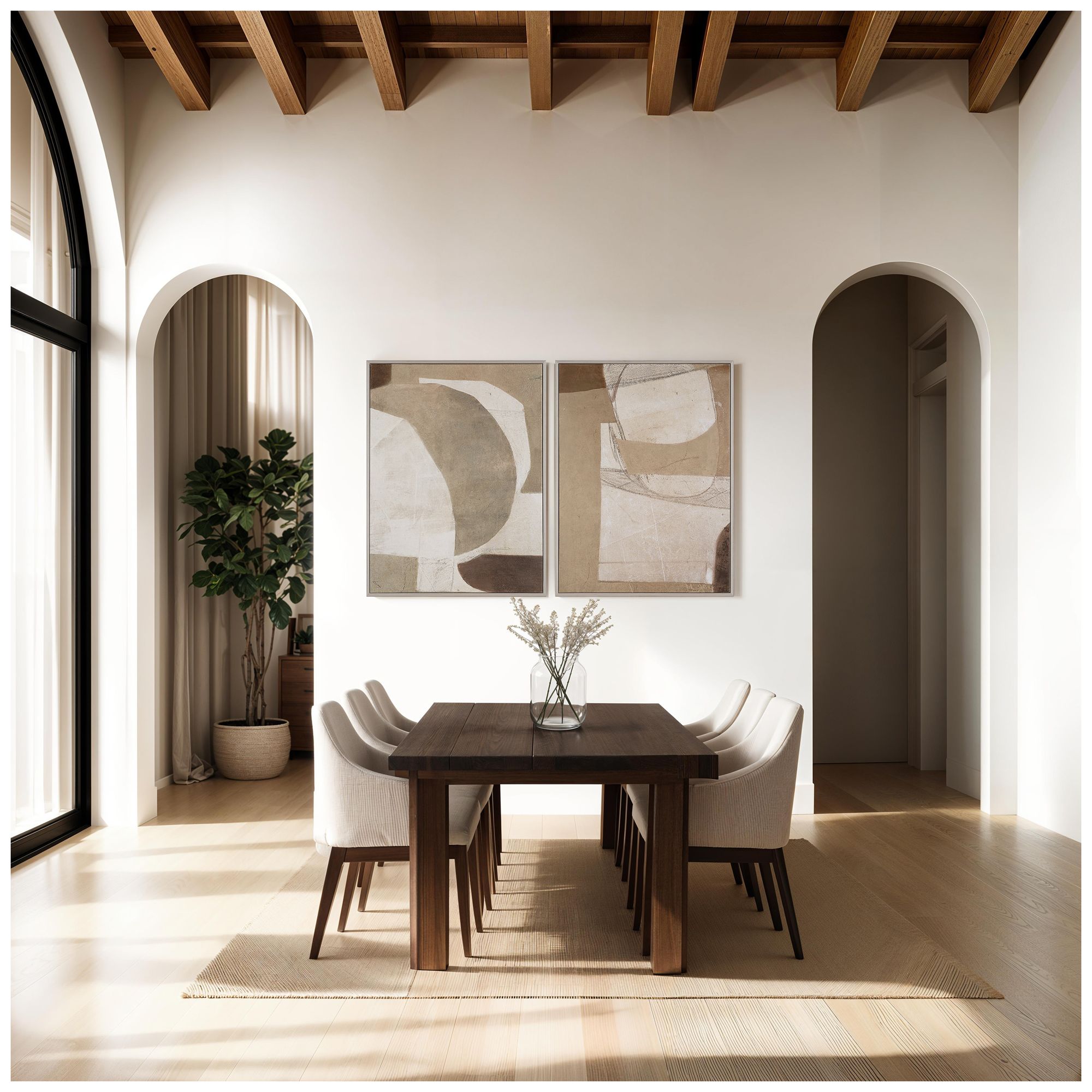 Image 5 Alcea 40" H x 30" W Canvas Art, (2 Piece Set) more views
