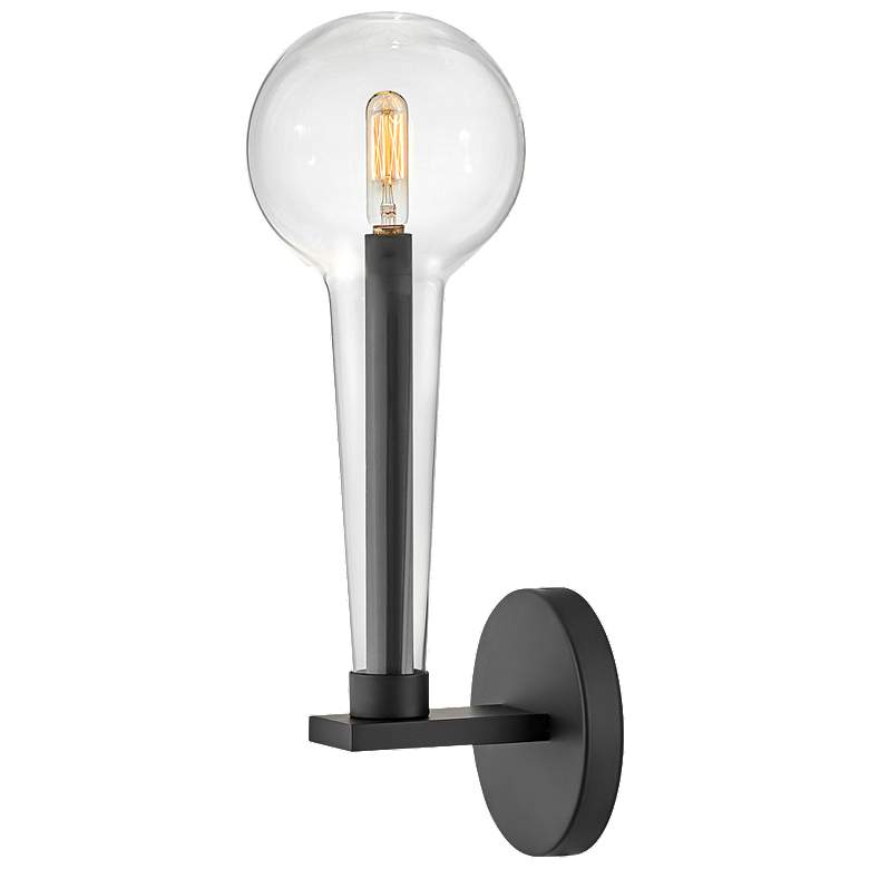 Image 1 Alchemy 15 3/4 inch High Black Wall Sconce by Hinkley Lighting