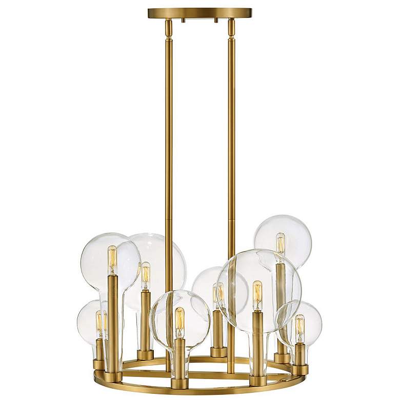 Image 1 Alchemy 24 1/4" Wide Brass Chandelier by Hinkley Lighting