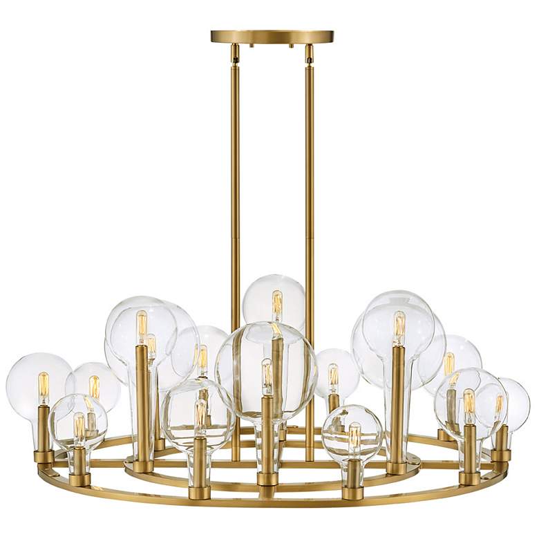 Image 1 Alchemy 37 3/4" Wide Brass Chandelier by Hinkley Lighting