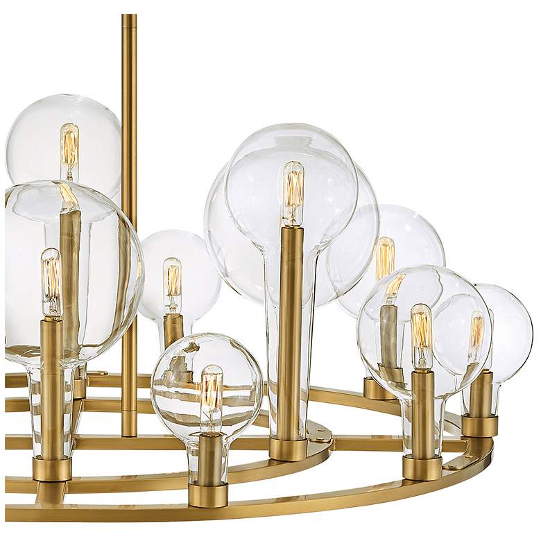 Image 3 Alchemy 37 3/4" Wide Brass Chandelier by Hinkley Lighting more views
