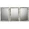 Alcona Silver 13 3/4" x 19 3/4" Wall Mirrors Set of 3