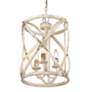 4_Alcott 13" Wide Antique Ivory 3-Light Pendant more views