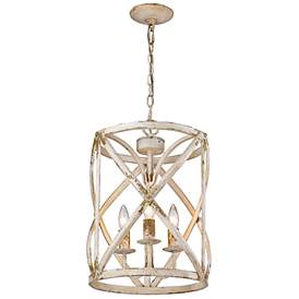 Image5 of Alcott 13" Wide Antique Ivory 3-Light Pendant more views