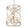6_Alcott 13" Wide Antique Ivory 3-Light Pendant more views