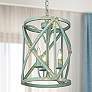 Alcott 13" Wide Pendant in Teal with Antique Teal