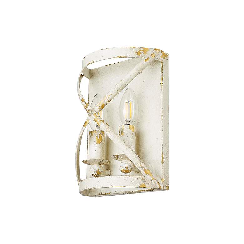 Image 4 Alcott 2 Light Wall Sconce in Antique Ivory with No Shade more views