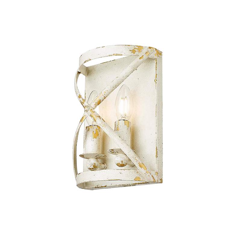 Image 5 Alcott 2 Light Wall Sconce in Antique Ivory with No Shade more views