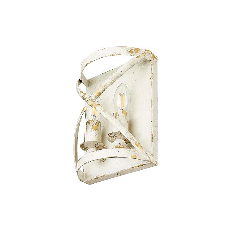 Image 6 Alcott 2 Light Wall Sconce in Antique Ivory with No Shade more views