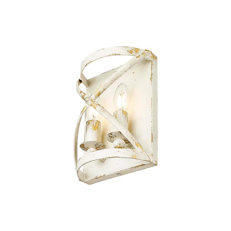 Image 7 Alcott 2 Light Wall Sconce in Antique Ivory with No Shade more views