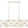 Alcott 45" Wide Antique Ivory 8-Light Linear Pendant
