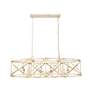 3_Alcott 45" Wide Antique Ivory 8-Light Linear Pendant more views