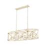 5_Alcott 45" Wide Antique Ivory 8-Light Linear Pendant more views