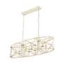 6_Alcott 45" Wide Antique Ivory 8-Light Linear Pendant more views