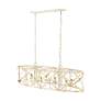 Alcott 45" Wide Antique Ivory 8-Light Linear Pendant
