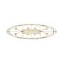 Alcott 45" Wide Antique Ivory 8-Light Linear Pendant